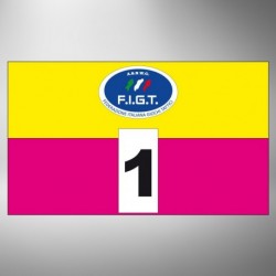 Kit fasce identificative orizzontali giallo fucsia