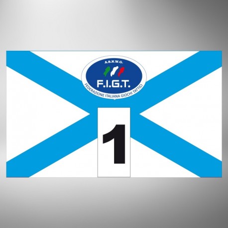 Kit fasce identificative X bianco ciano