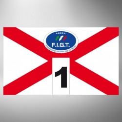 Kit fasce identificative X bianco rosso