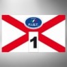 Kit fasce identificative X bianco rosso