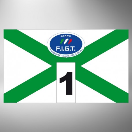 Kit fasce identificative X bianco verde