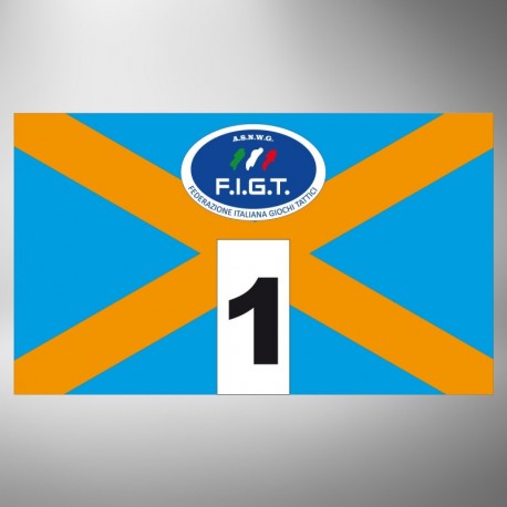 Kit fasce identificative X ciano arancio