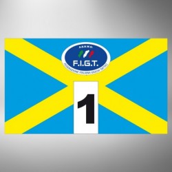 Kit fasce identificative X ciano giallo