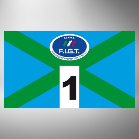 Kit fasce identificative X ciano verde
