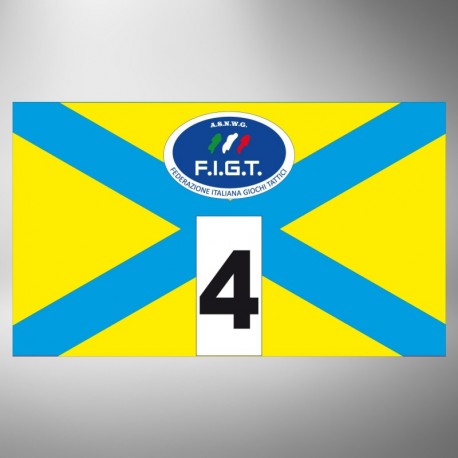 Kit fasce identificative X giallo ciano