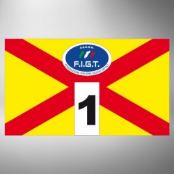 Kit fasce identificative X giallo rosso