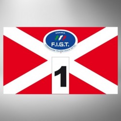 Kit fasce identificative X rosso bianco