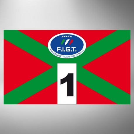 Kit fasce identificative X rosso verde
