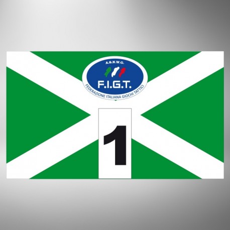 Kit fasce identificative X verde bianco