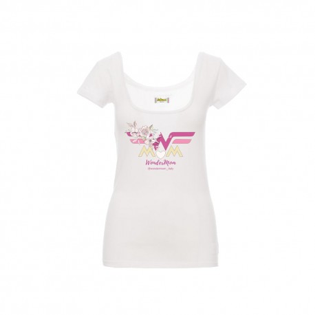 MA3837 - T-shirt ampio scollo WonderMom